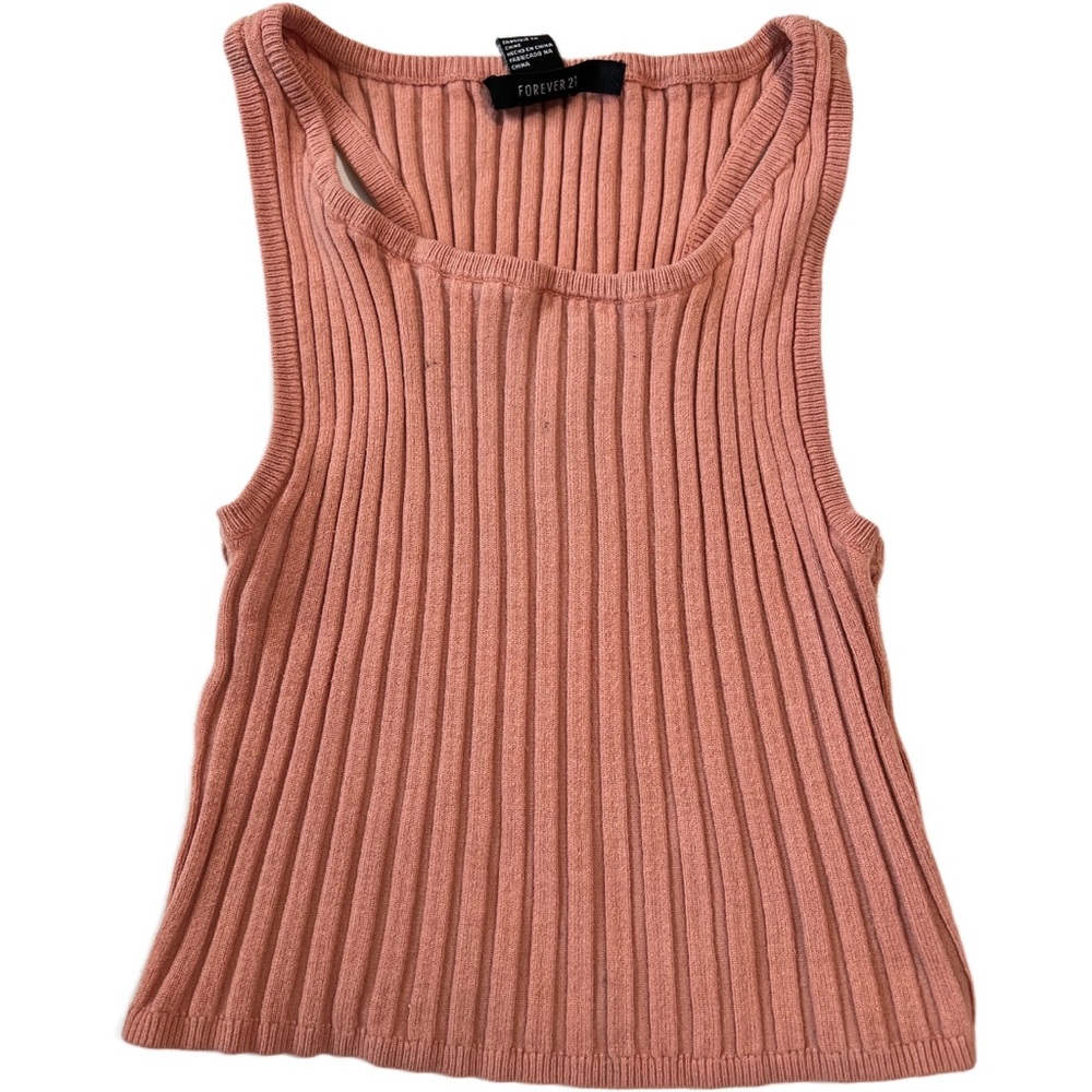 Forever21 Ribbed Pink Crop Top
